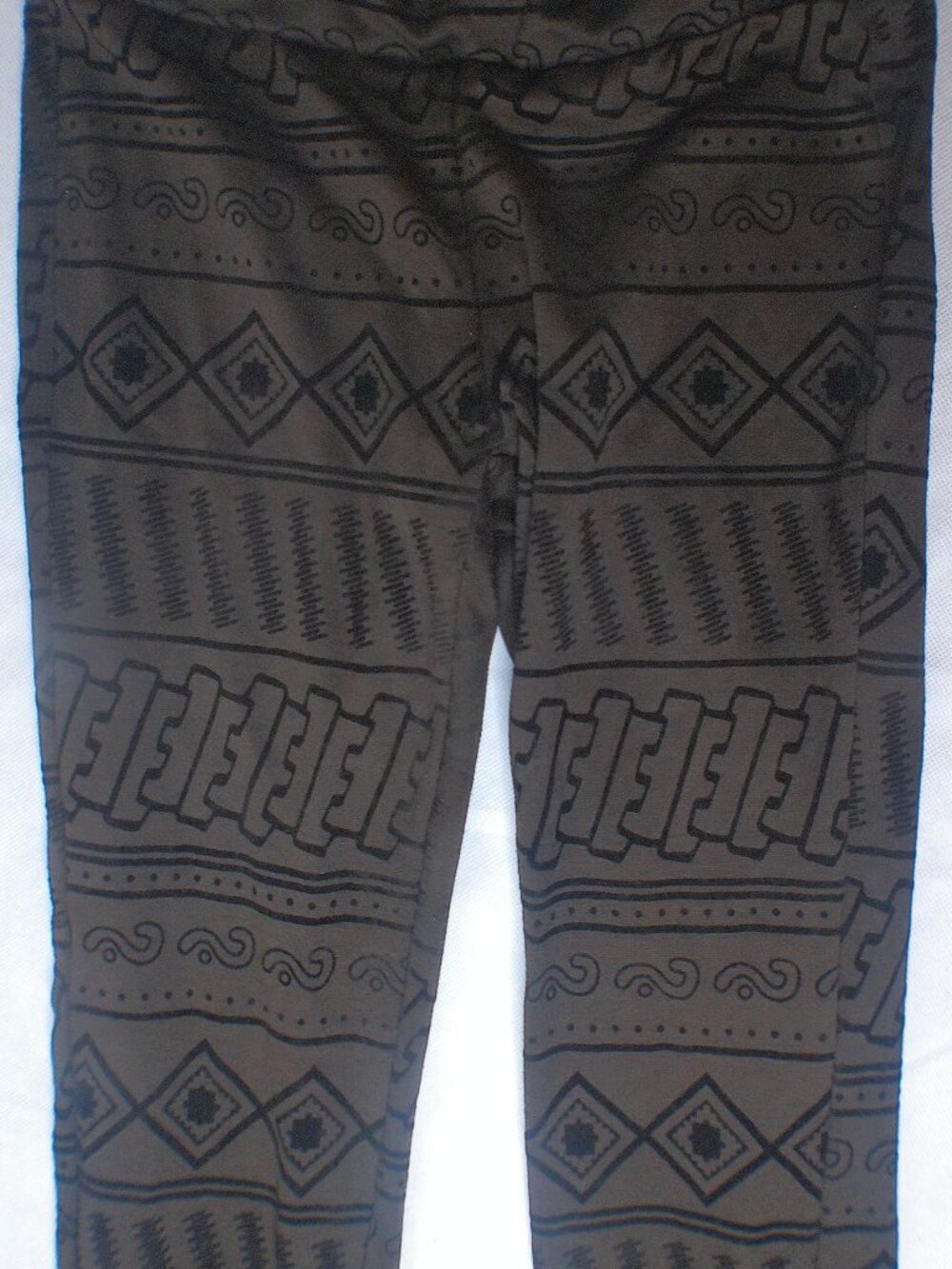Ci Sono Brown Tribal Print Stretch Leggings Size L